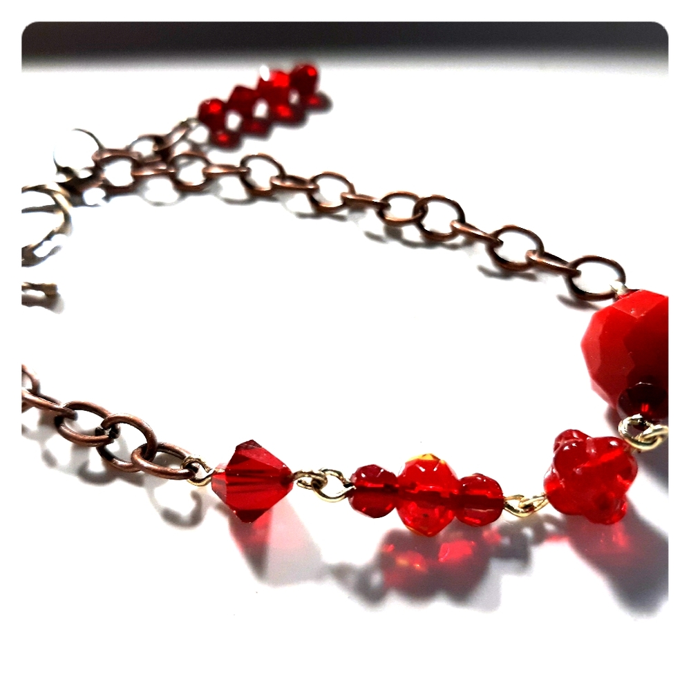 Ladies glass bead bracelet